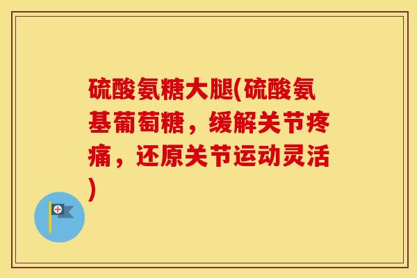 硫酸氨糖大腿(硫酸氨基葡萄糖,缓解关节,还原关节运动灵活) 硫酸氨糖大腿(硫酸氨基葡萄糖,缓解关节,还原关节运动灵活)