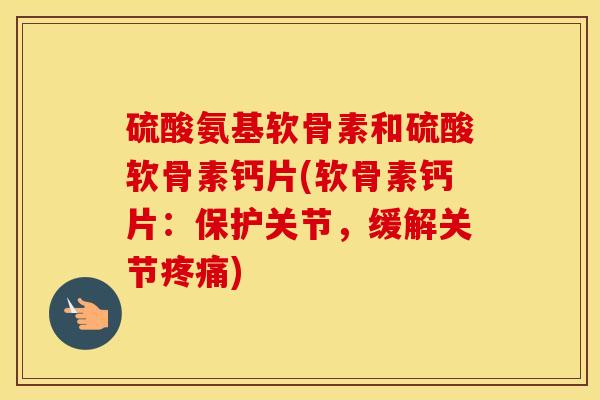 硫酸氨基软骨素和硫酸软骨素钙片(软骨素钙片：保护关节，缓解关节)