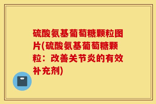 硫酸氨基葡萄糖颗粒图片(硫酸氨基葡萄糖颗粒:改善的有效补充剂) 硫酸氨基葡萄糖颗粒图片(硫酸氨基葡萄糖颗粒:改善的有效补充剂)