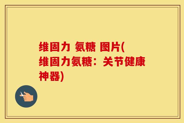 维固力 氨糖 图片(维固力氨糖:关节健康神器) 维固力 氨糖 图片(维固力氨糖:关节健康神器)