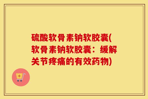 硫酸软骨素钠软胶囊(软骨素钠软胶囊:缓解关节的有效) 硫酸软骨素钠软胶囊(软骨素钠软胶囊:缓解关节的有效)