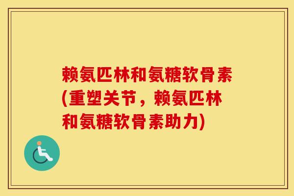 赖氨匹林和氨糖软骨素(重塑关节,赖氨匹林和氨糖软骨素助力) 赖氨匹林和氨糖软骨素(重塑关节,赖氨匹林和氨糖软骨素助力)
