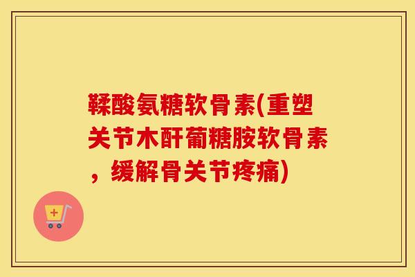 鞣酸氨糖软骨素(重塑关节木酐葡糖胺软骨素,缓解骨关节) 鞣酸氨糖软骨素(重塑关节木酐葡糖胺软骨素,缓解骨关节)