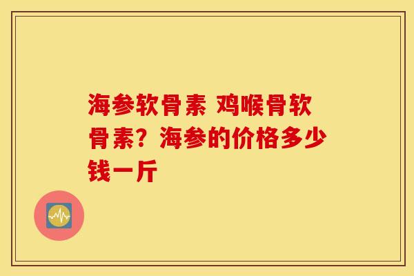 海参软骨素 鸡喉骨软骨素？海参的价格多少钱一斤