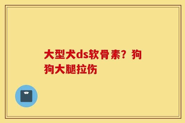大型犬ds软骨素?狗狗大腿拉伤 大型犬ds软骨素?狗狗大腿拉伤