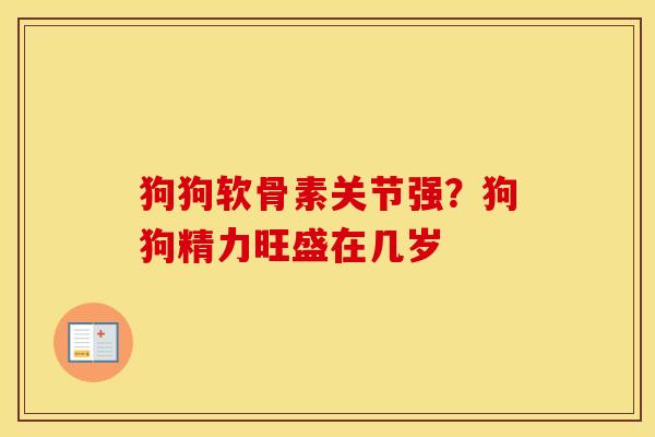 狗狗软骨素关节强?狗狗精力旺盛在几岁 狗狗软骨素关节强?狗狗精力旺盛在几岁