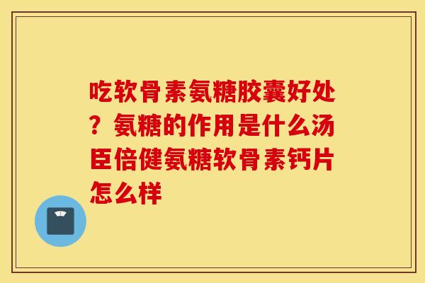 吃软骨素氨糖胶囊好处?氨糖的作用是什么汤臣倍健氨糖软骨素钙片怎么样 吃软骨素氨糖胶囊好处?氨糖的作用是什么汤臣倍健氨糖软骨素钙片怎么样