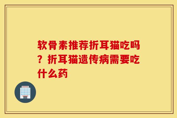 软骨素推荐折耳猫吃吗？折耳猫遗传需要吃什么药