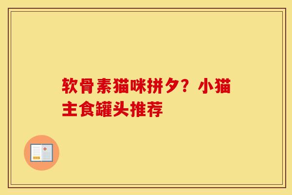 软骨素猫咪拼夕?小猫主食罐头推荐 软骨素猫咪拼夕?小猫主食罐头推荐