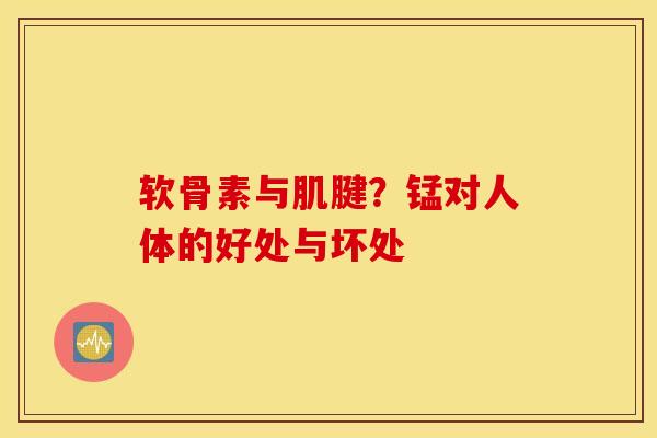 软骨素与肌腱?锰对人体的好处与坏处 软骨素与肌腱?锰对人体的好处与坏处