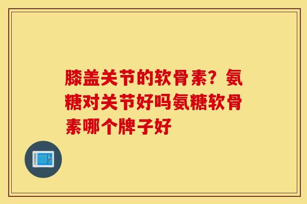 膝盖关节的软骨素？氨糖对关节好吗氨糖软骨素哪个牌子好