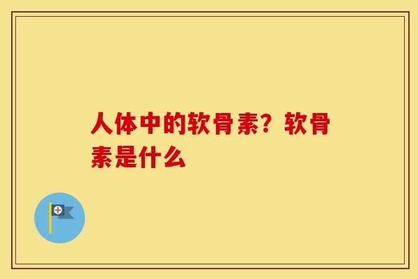 人体中的软骨素?软骨素是什么 人体中的软骨素?软骨素是什么
