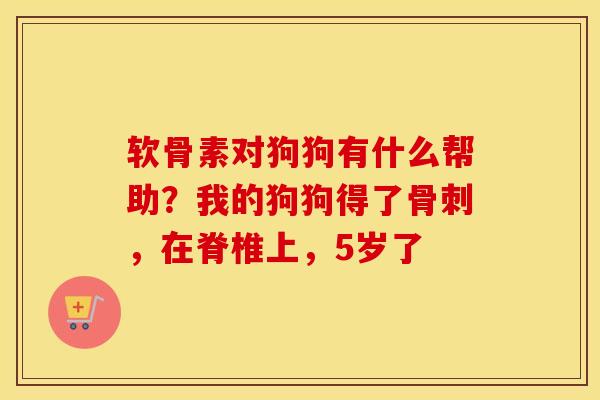 软骨素对狗狗有什么帮助?我的狗狗得了,在脊椎上,5岁了 软骨素对狗狗有什么帮助?我的狗狗得了,在脊椎上,5岁了