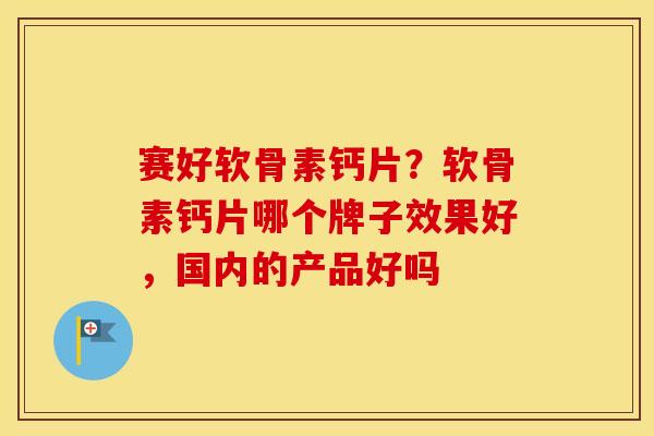 赛好软骨素钙片?软骨素钙片哪个牌子效果好,国内的产品好吗 赛好软骨素钙片?软骨素钙片哪个牌子效果好,国内的产品好吗