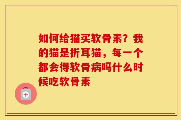 如何给猫买软骨素?我的猫是折耳猫,每一个都会得软骨吗什么时候吃软骨素 如何给猫买软骨素?我的猫是折耳猫,每一个都会得软骨吗什么时候吃软骨素