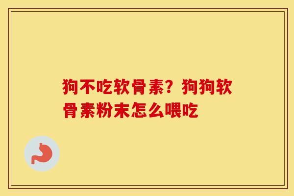 狗不吃软骨素?狗狗软骨素粉末怎么喂吃 狗不吃软骨素?狗狗软骨素粉末怎么喂吃