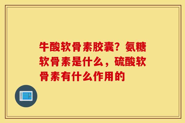 牛酸软骨素胶囊?氨糖软骨素是什么,硫酸软骨素有什么作用的 牛酸软骨素胶囊?氨糖软骨素是什么,硫酸软骨素有什么作用的