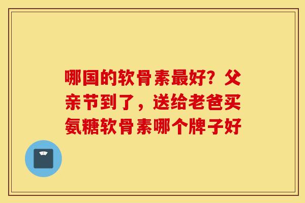哪国的软骨素好？父亲节到了，送给老爸买氨糖软骨素哪个牌子好