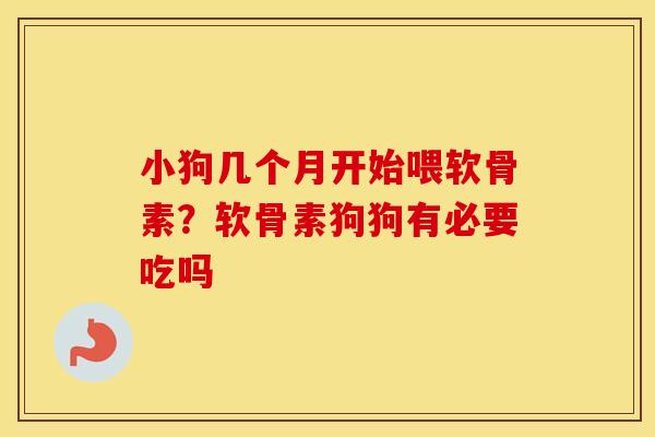 小狗几个月开始喂软骨素?软骨素狗狗有必要吃吗 小狗几个月开始喂软骨素?软骨素狗狗有必要吃吗