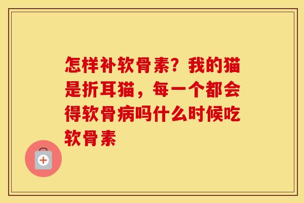 怎样补软骨素？我的猫是折耳猫，每一个都会得软骨吗什么时候吃软骨素