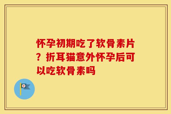 怀孕初期吃了软骨素片?折耳猫意外怀孕后可以吃软骨素吗 怀孕初期吃了软骨素片?折耳猫意外怀孕后可以吃软骨素吗