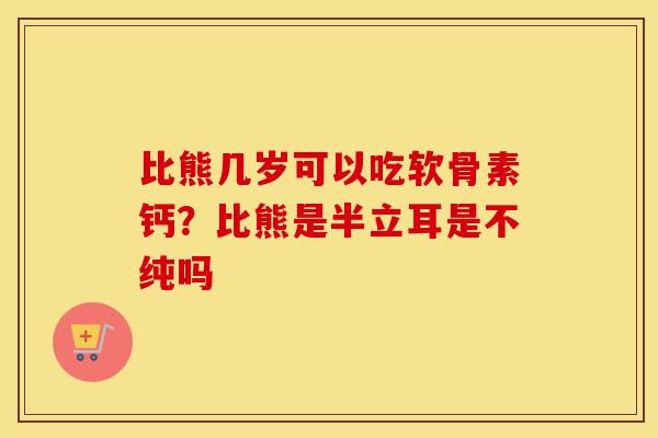 比熊几岁可以吃软骨素钙?比熊是半立耳是不纯吗 比熊几岁可以吃软骨素钙?比熊是半立耳是不纯吗