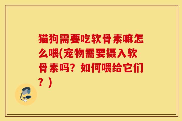 猫狗需要吃软骨素嘛怎么喂(宠物需要摄入软骨素吗?如何喂给它们?) 猫狗需要吃软骨素嘛怎么喂(宠物需要摄入软骨素吗?如何喂给它们?)