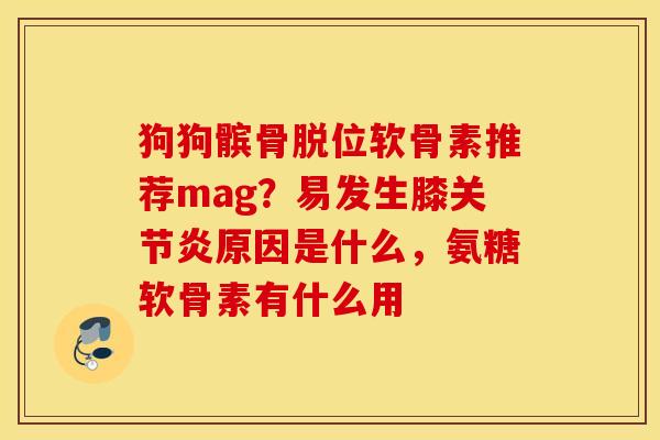 狗狗髌骨脱位软骨素推荐mag？易发生膝原因是什么，氨糖软骨素有什么用