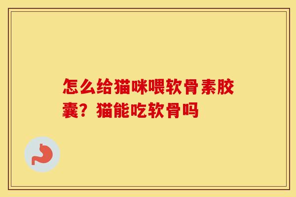 怎么给猫咪喂软骨素胶囊?猫能吃软骨吗 怎么给猫咪喂软骨素胶囊?猫能吃软骨吗