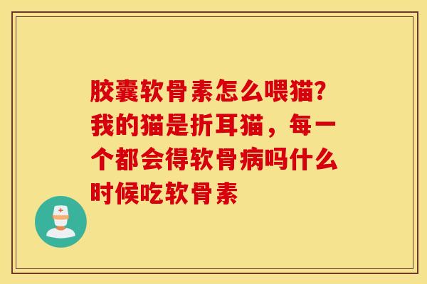 胶囊软骨素怎么喂猫?我的猫是折耳猫,每一个都会得软骨吗什么时候吃软骨素 胶囊软骨素怎么喂猫?我的猫是折耳猫,每一个都会得软骨吗什么时候吃软骨素