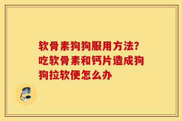软骨素狗狗服用方法？吃软骨素和钙片造成狗狗拉软便怎么办