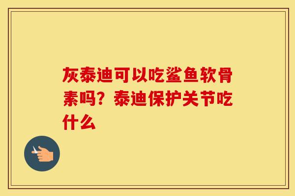 灰泰迪可以吃鲨鱼软骨素吗?泰迪保护关节吃什么 灰泰迪可以吃鲨鱼软骨素吗?泰迪保护关节吃什么