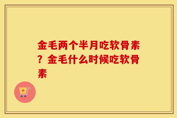 金毛两个半月吃软骨素？金毛什么时候吃软骨素