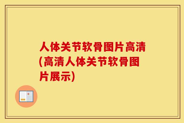 人体关节软骨图片高清(高清人体关节软骨图片展示) 人体关节软骨图片高清(高清人体关节软骨图片展示)