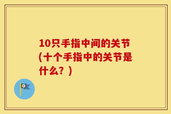 10只手指中间的关节(十个手指中的关节是什么？)