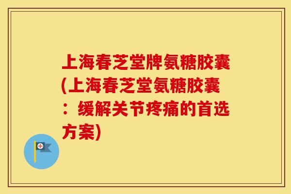 上海春芝堂牌氨糖胶囊(上海春芝堂氨糖胶囊:缓解关节的首选方案) 上海春芝堂牌氨糖胶囊(上海春芝堂氨糖胶囊:缓解关节的首选方案)