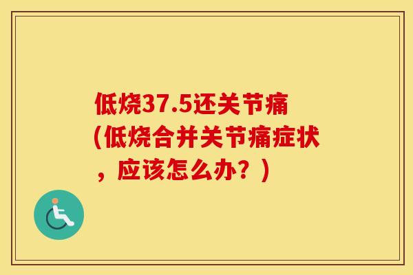 低烧37.5还关节痛(低烧合并关节痛症状,应该怎么办?) 低烧37.5还关节痛(低烧合并关节痛症状,应该怎么办?)