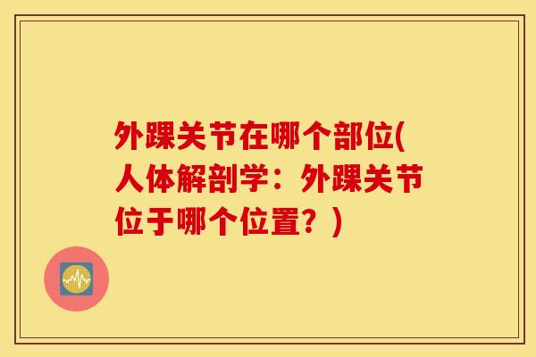外踝关节在哪个部位(人体解剖学:外踝关节位于哪个位置?) 外踝关节在哪个部位(人体解剖学:外踝关节位于哪个位置?)