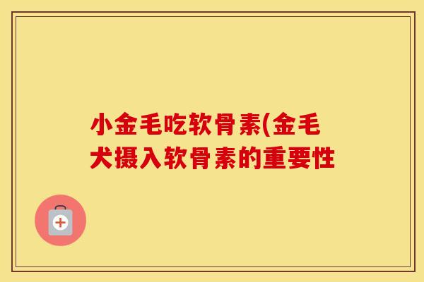 小金毛吃软骨素(金毛犬摄入软骨素的重要性 小金毛吃软骨素(金毛犬摄入软骨素的重要性