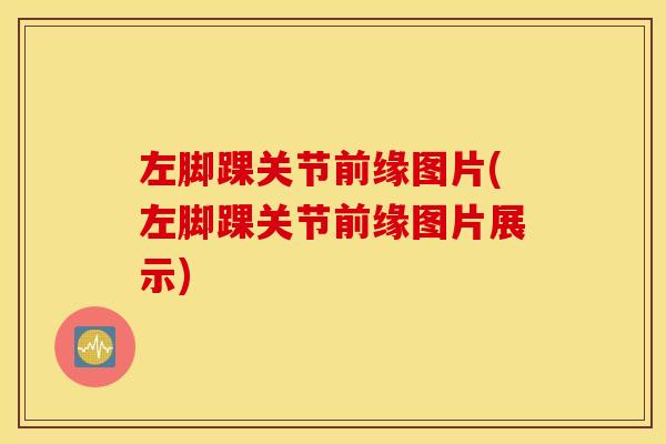 左脚踝关节前缘图片(左脚踝关节前缘图片展示)