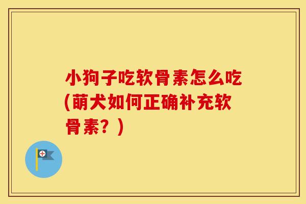 小狗子吃软骨素怎么吃(萌犬如何正确补充软骨素?) 小狗子吃软骨素怎么吃(萌犬如何正确补充软骨素?)