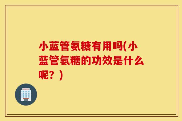 小蓝管氨糖有用吗(小蓝管氨糖的功效是什么呢?) 小蓝管氨糖有用吗(小蓝管氨糖的功效是什么呢?)