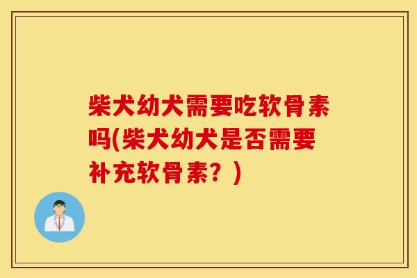 柴犬幼犬需要吃软骨素吗(柴犬幼犬是否需要补充软骨素?) 柴犬幼犬需要吃软骨素吗(柴犬幼犬是否需要补充软骨素?)