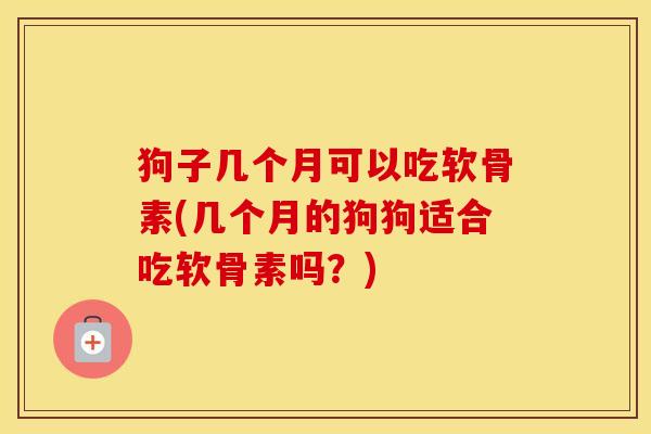 狗子几个月可以吃软骨素(几个月的狗狗适合吃软骨素吗？)