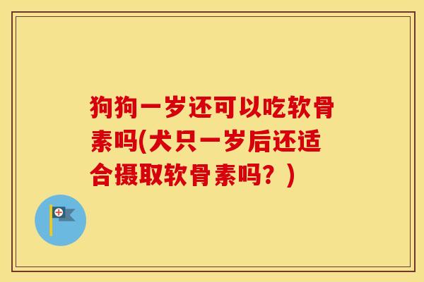 狗狗一岁还可以吃软骨素吗(犬只一岁后还适合摄取软骨素吗？)