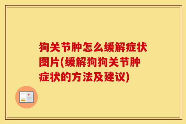 狗关节肿怎么缓解症状图片(缓解狗狗关节肿症状的方法及建议)