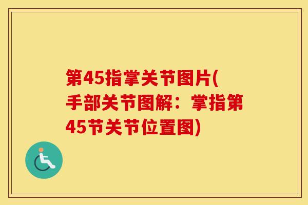 第45指掌关节图片(手部关节图解:掌指第45节关节位置图) 第45指掌关节图片(手部关节图解:掌指第45节关节位置图)