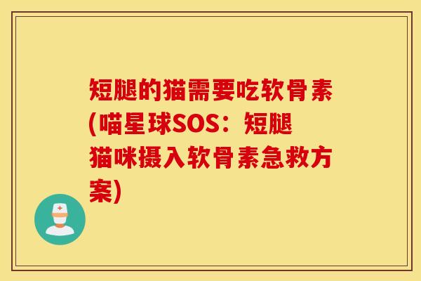 短腿的猫需要吃软骨素(喵星球SOS：短腿猫咪摄入软骨素急救方案)