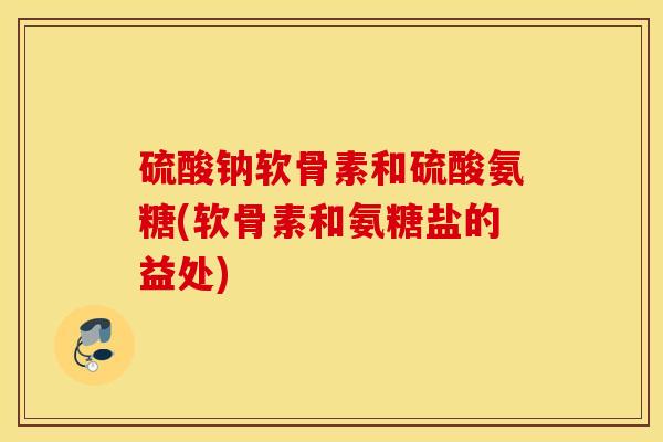 硫酸钠软骨素和硫酸氨糖(软骨素和氨糖盐的益处)