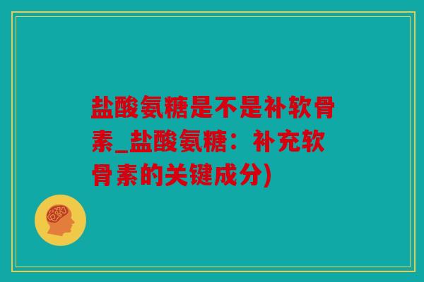 盐酸氨糖是不是补软骨素_盐酸氨糖:补充软骨素的关键成分) 盐酸氨糖是不是补软骨素_盐酸氨糖:补充软骨素的关键成分)